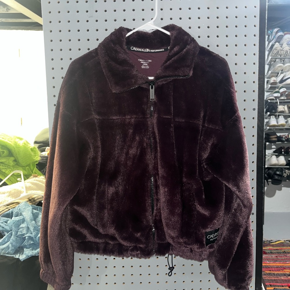 Calvin Klein Faux Fur Performance Jacket